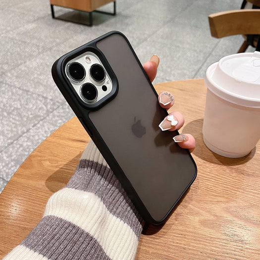 Forsted Transparent Matt Shockproof Heavy Duty Bumper TPU + PC Back Case Cover for iPhone 13 Pro Max