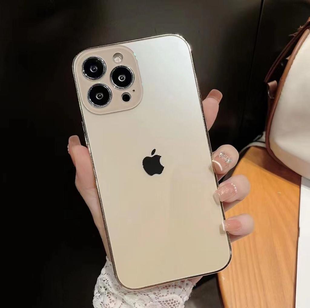 Orignal Glossy Premium Glass Back Case For iPhone 14 Pro