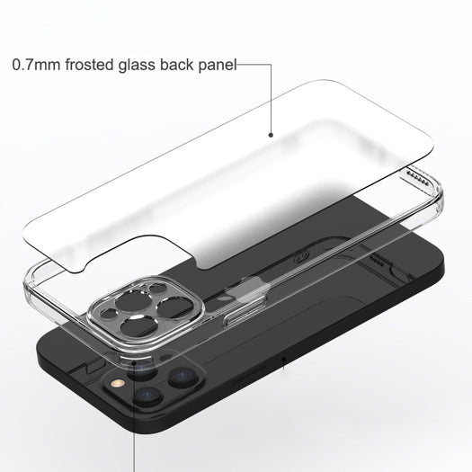 Transparent Frosted Matt Back Case Cover For iPhone 13