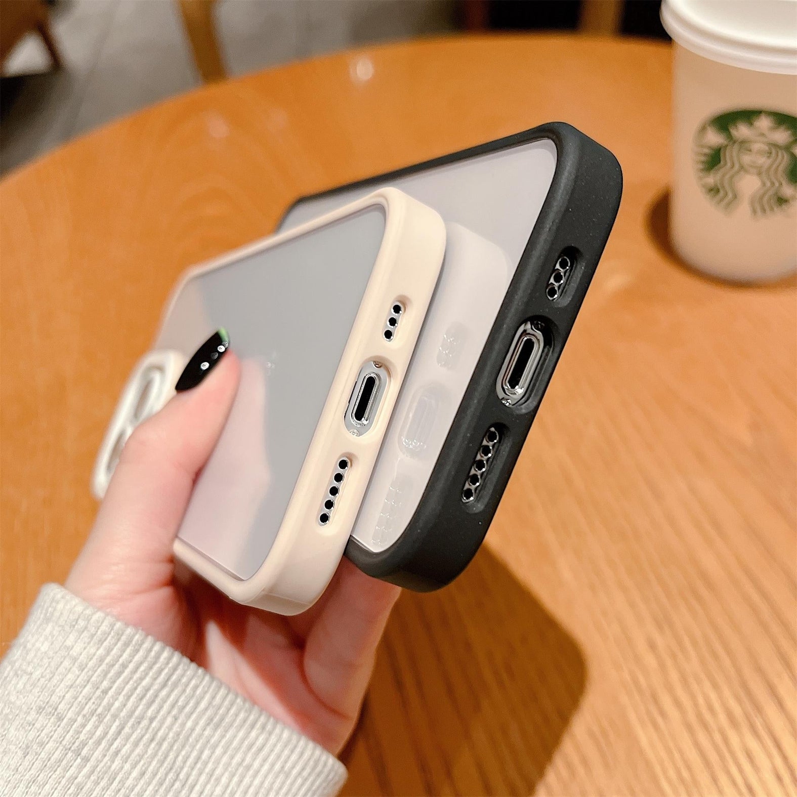 Premium Transparent Armor Bumper Back Case  for iPhone