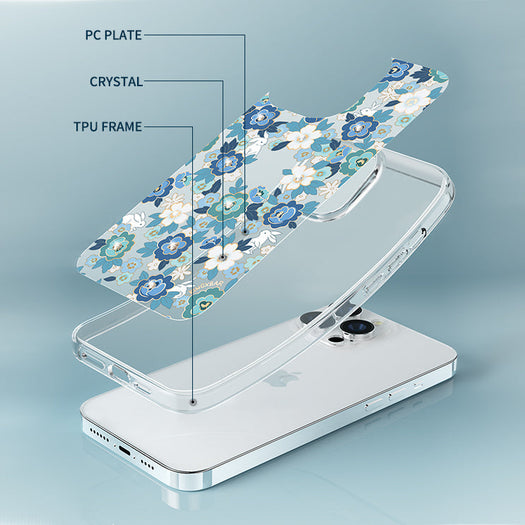 Kingxbar Brilliant Series Pc Flower Tpu Case For iPhone 13 - Premium Cases