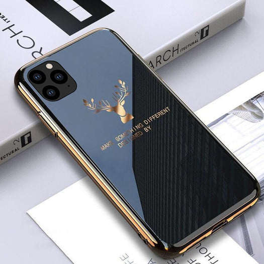 Gradient Deer Glass Back Case For iPhone 11 Pro - planetcartonline