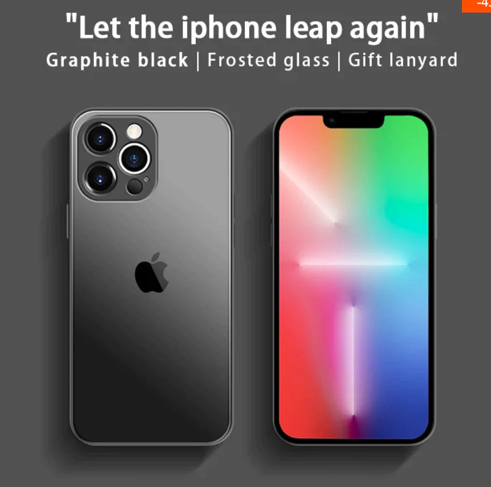 Orignal Glossy Premium Glass Back Case For iPhone 13 Pro