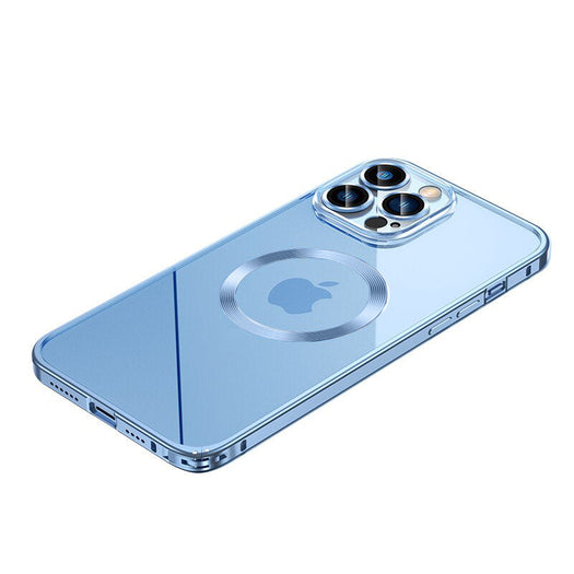 Premium Clear MagSafe Armor Metal Lens Bumper Back Case for iPhone 12 Pro Max