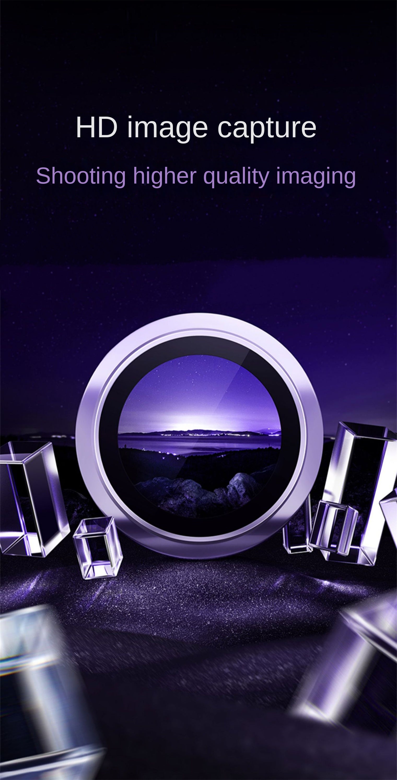 Ring Metal Camera Lens Protector Glass For iPhone 14 Pro Max