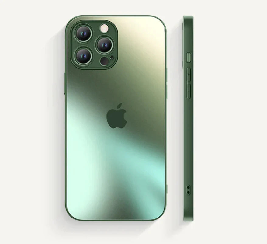 Orignal Glossy Premium Glass Back Case For iPhone 13 Pro