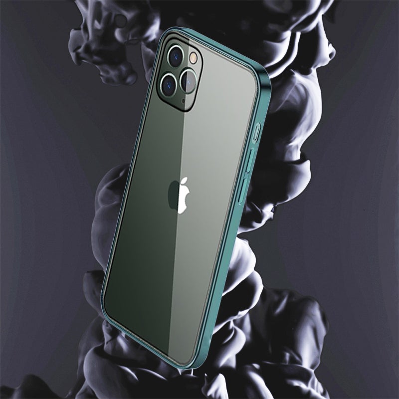 Luxury Square Silicon Premium Transparent Clear Case With Camera Protection For iPhone 11 Pro - planetcartonline