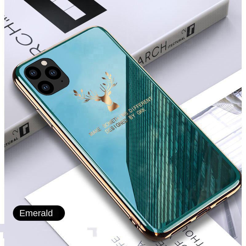 Gradient Deer Glass Back Case For iPhone 12 Pro - planetcartonline
