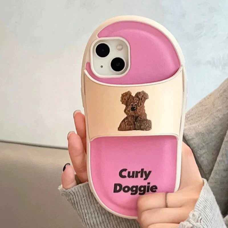 Cartoon Slipper Back Case For Apple iPhone