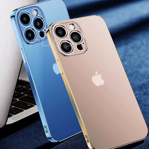 Luxury Square Silicon Clear Back Case With Camera Protection For iPhone 11 Pro - Premium Cases