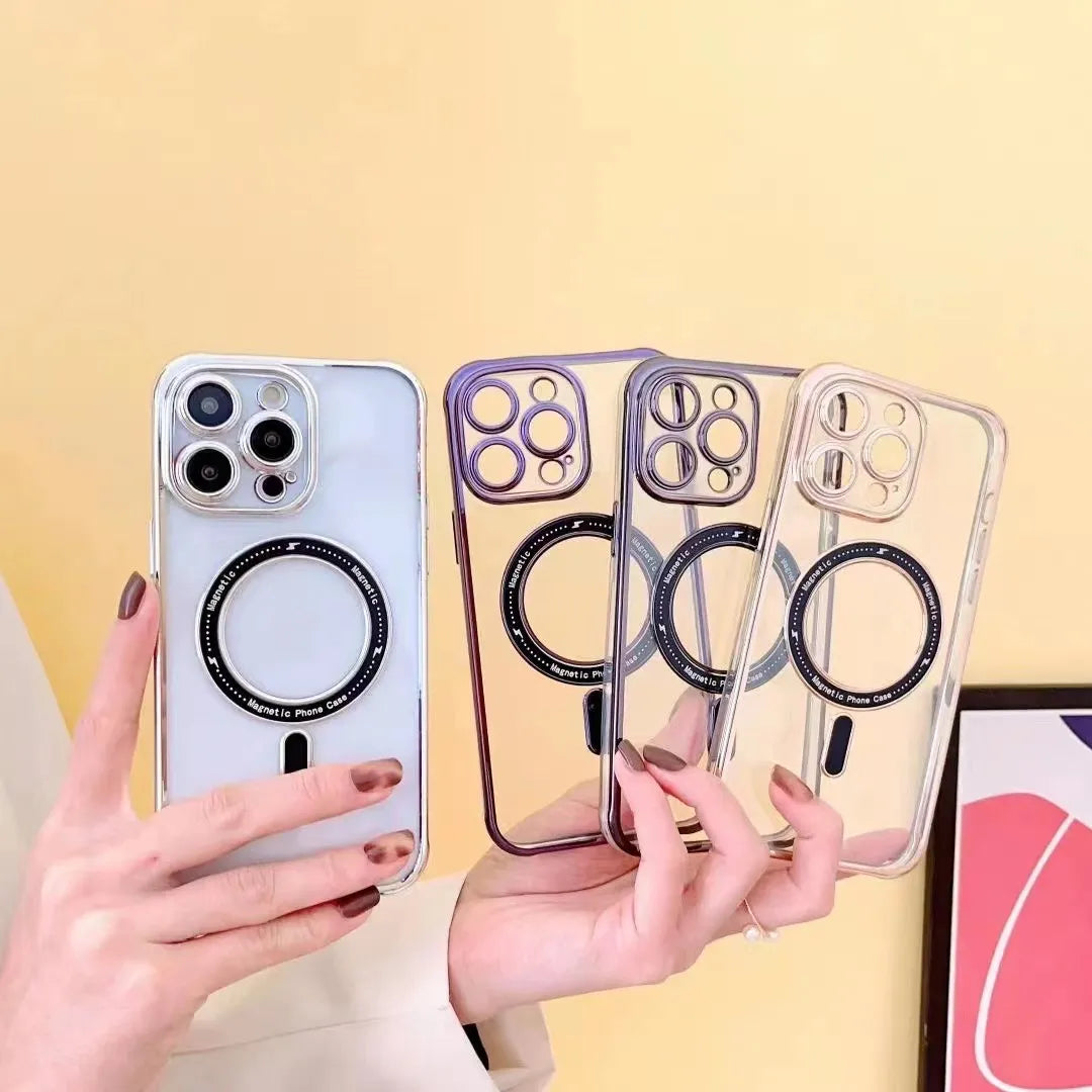 Premium Clear Poly-carbonate Case With Magsafe For iPhone 14 Series