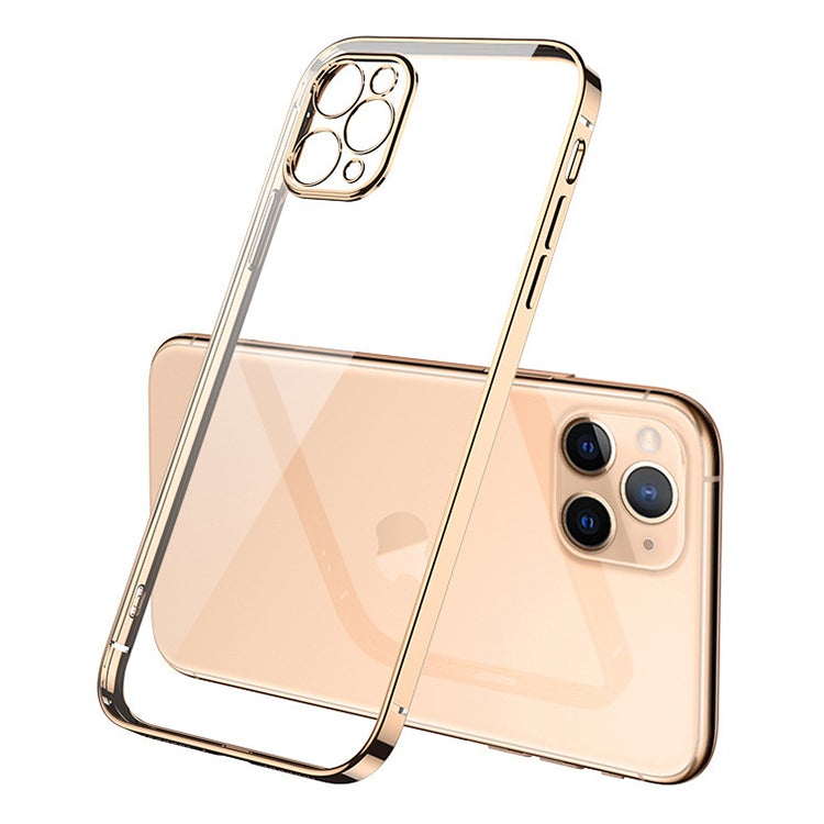 The Luxury Square Silicon Clear Case With Camera Protection For iPhone 13 Pro Max - planetcartonline