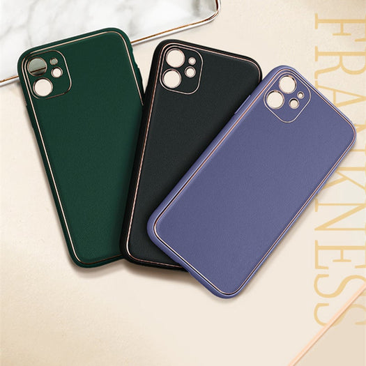 Swag Leather Textured Silicon Case For iPhone 12 Pro Max