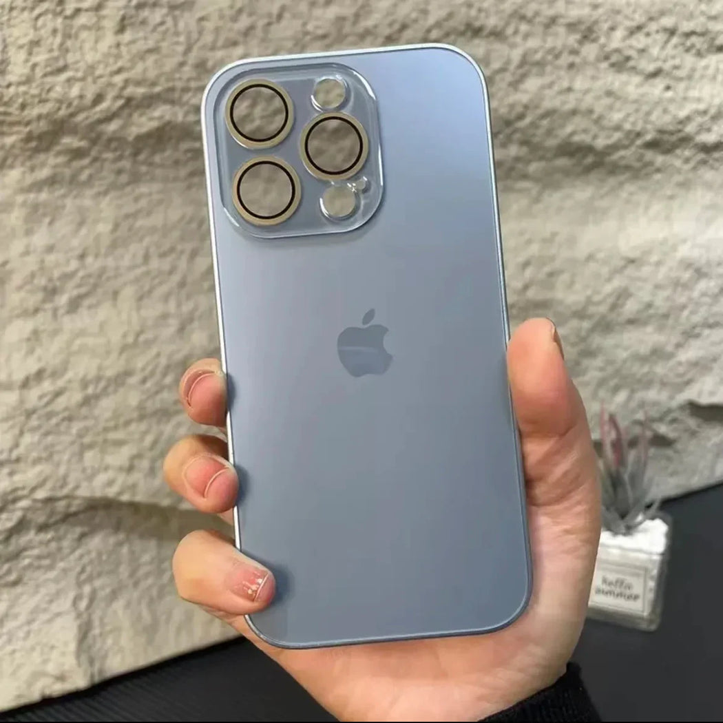 Glossy Ultra Thin Camera Lens Protection Case For iPhone