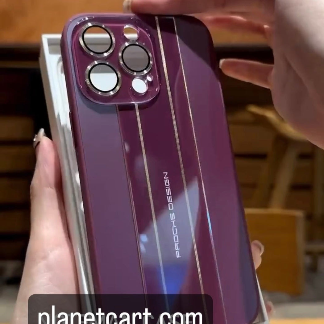 Porsche Glass Case For iPhone 15 Series