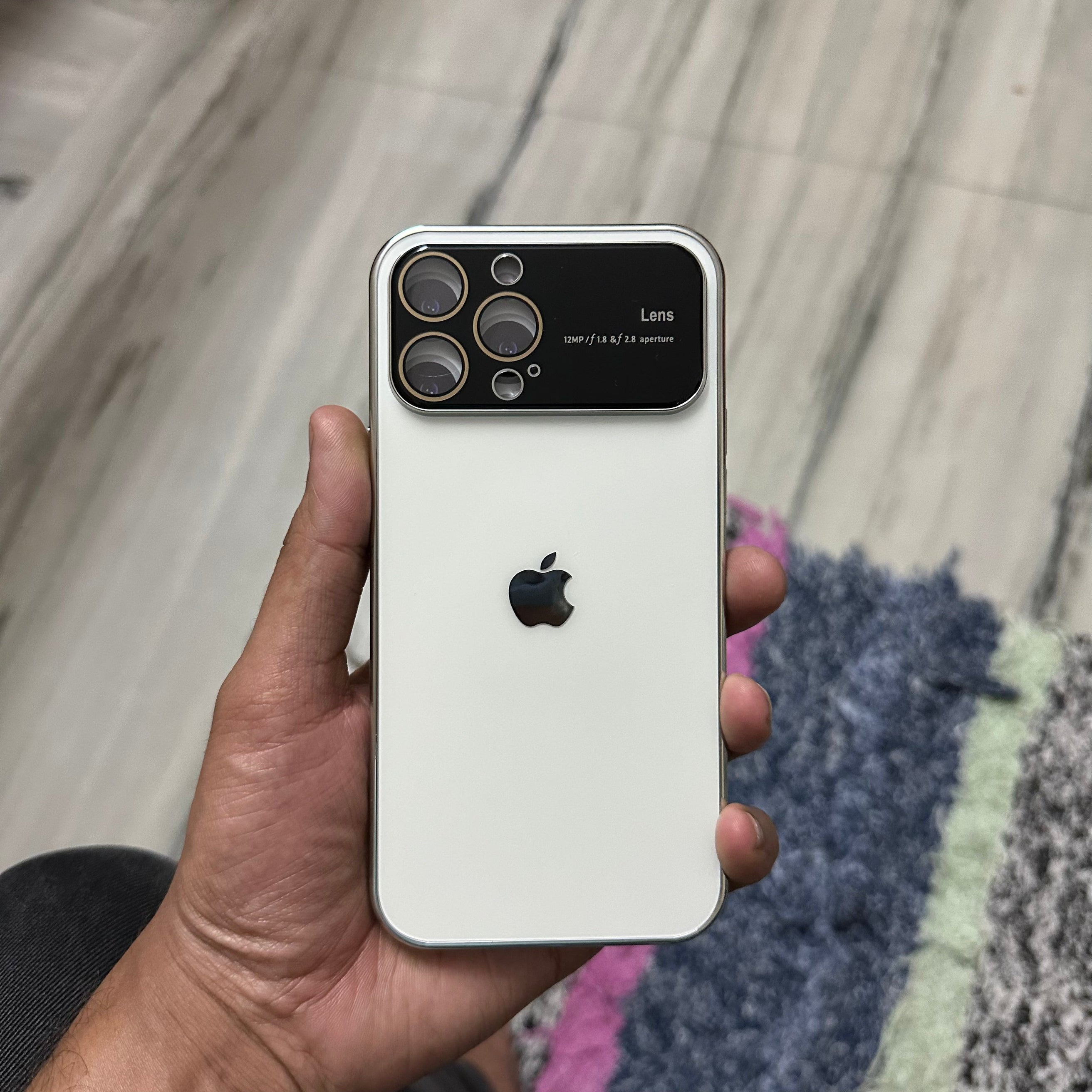 New design Lens Glass Case For iPhone