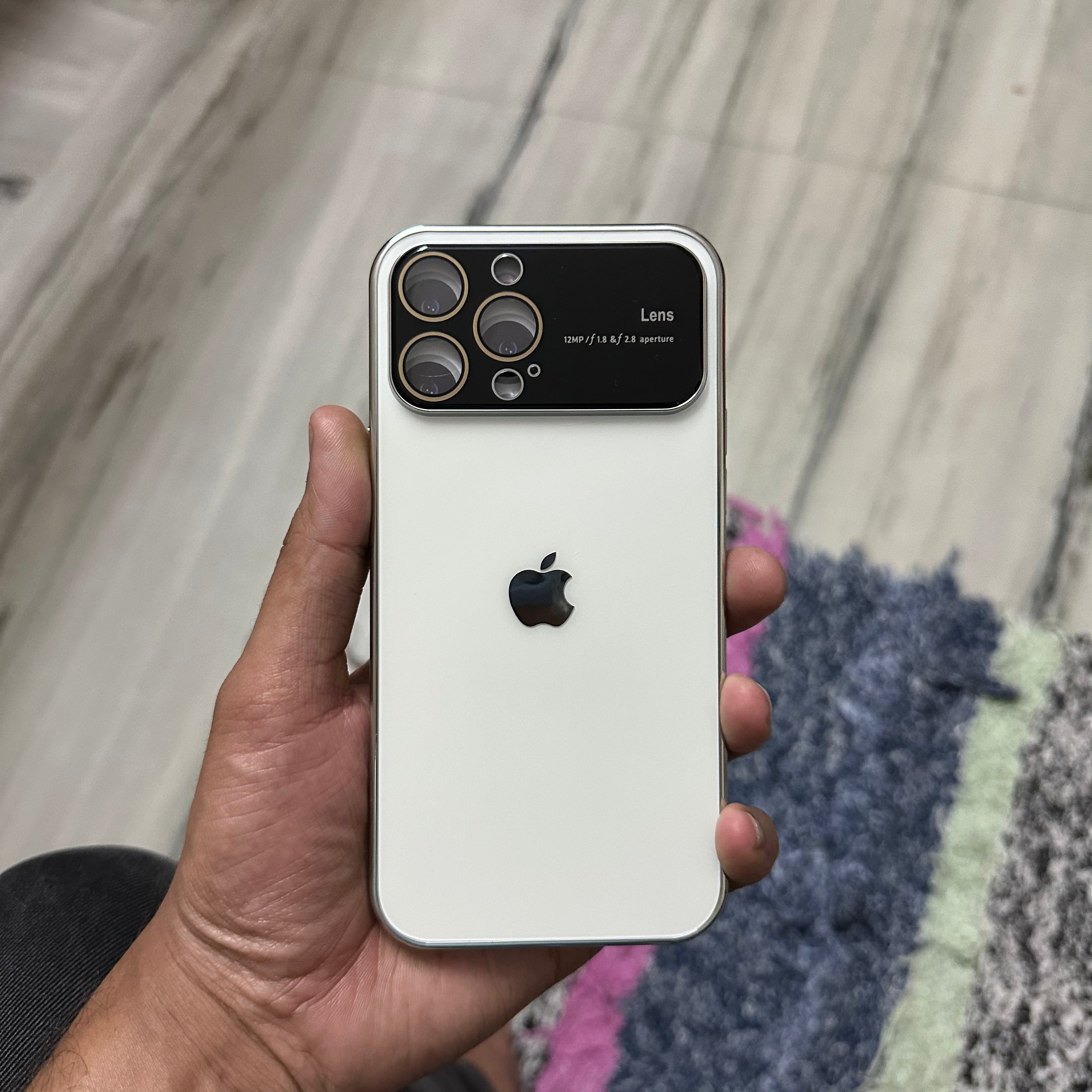 New design Lens Glass Case For iPhone