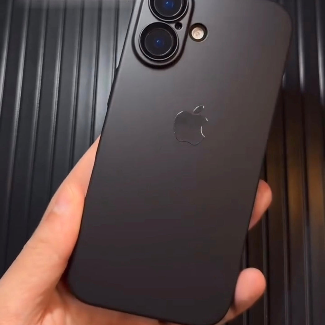 Luxurious Matte Thin Back Case With Shinning Logo For iPhone 16 Series