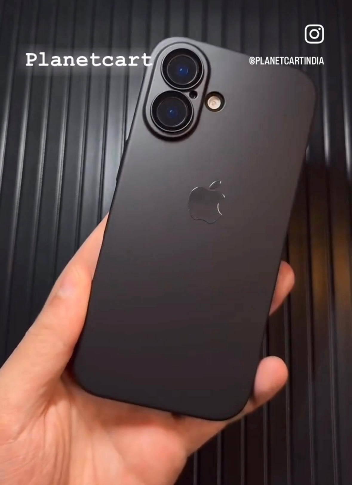 Luxurious Matte Thin Back Case With Shinning Logo For iPhone 16 Series