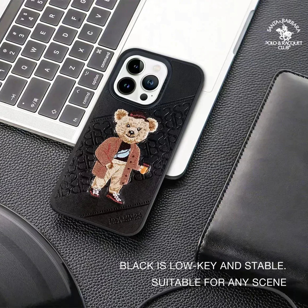 Santa Barbara Classic Crete Series Genuine Leather Case For iPhone 15 Pro