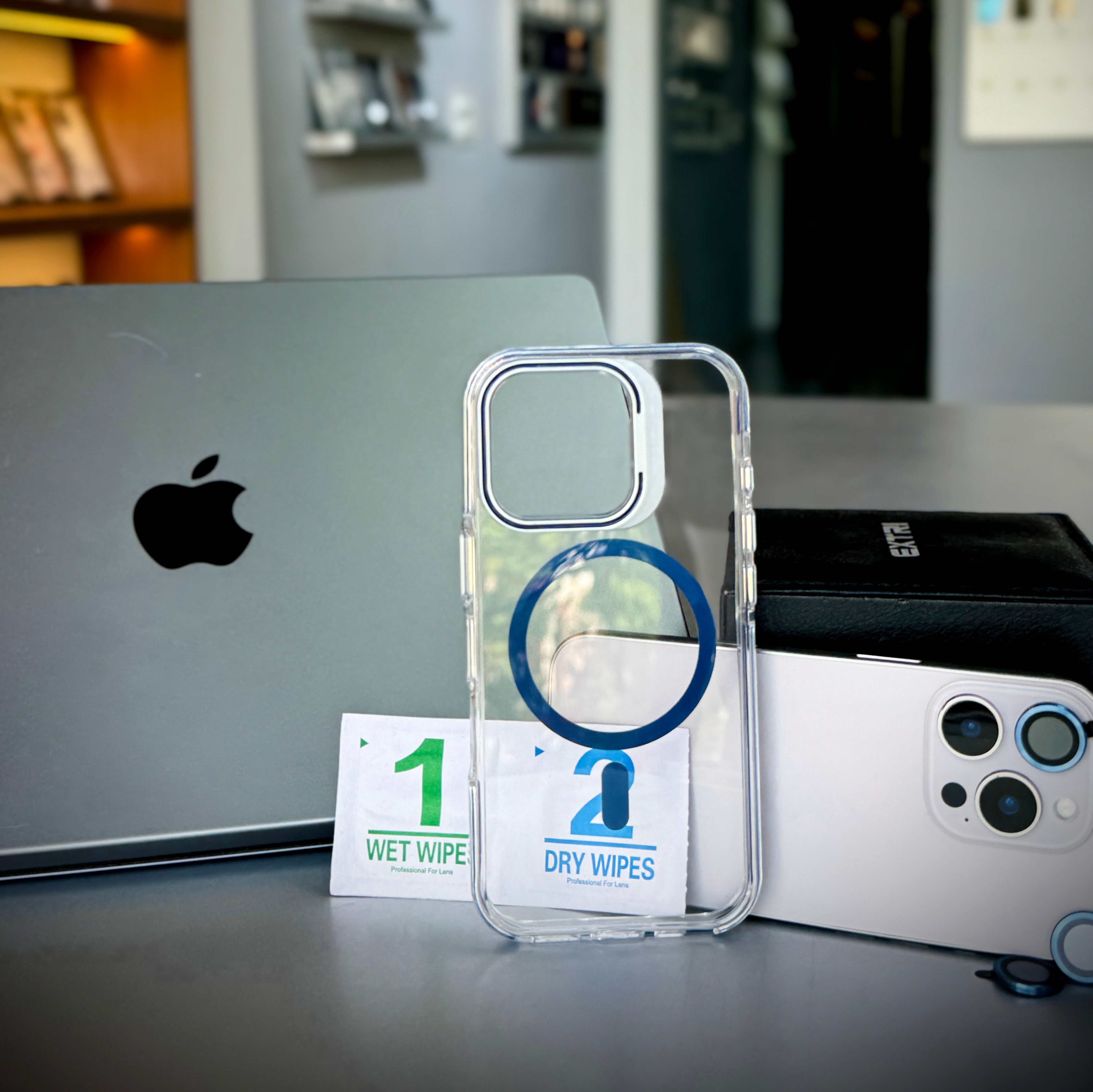 Camera Metal Stand Clear Magsafe Case For iPhone 16 Series