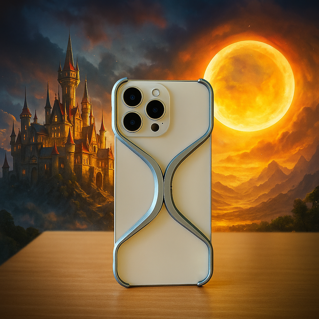 Titanium X- Shape Rimless Cover For iPhone 16 Series