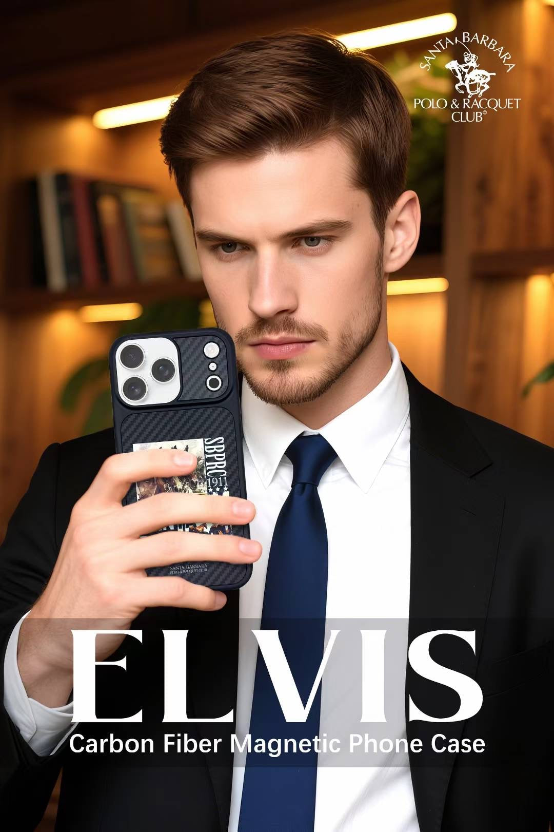 Carbon Fiber Elvis Santa Barbara Case For iPhone 17 Series