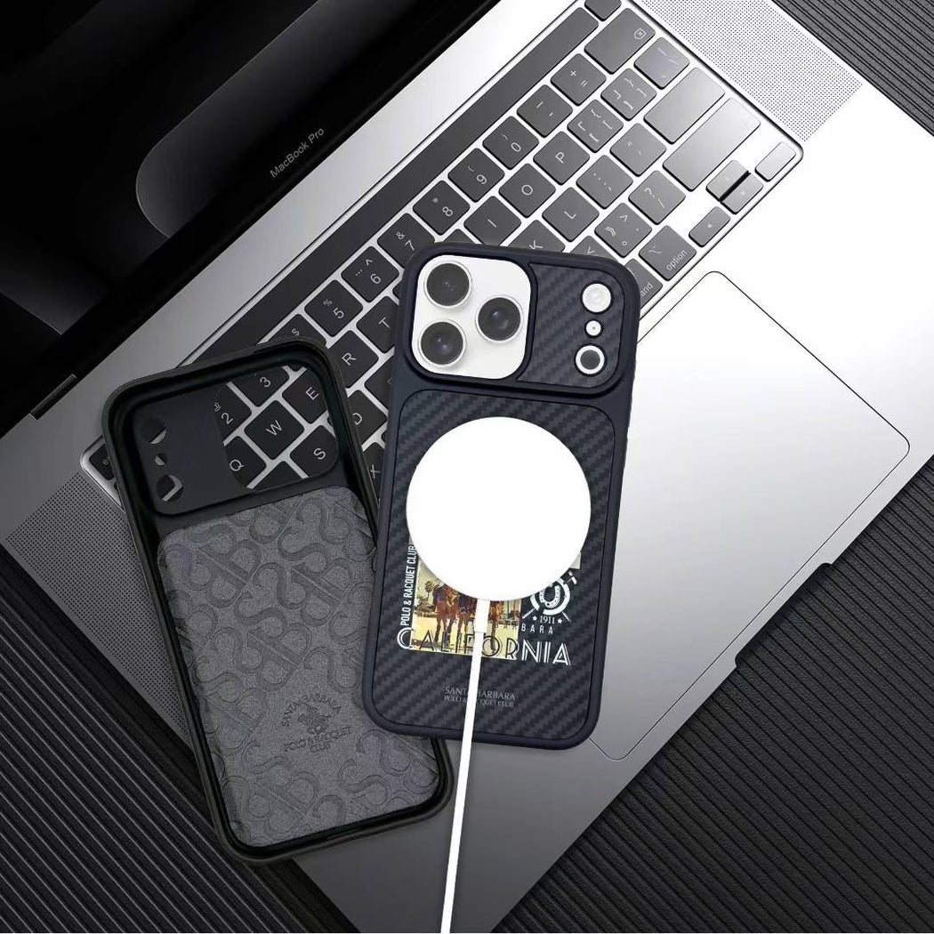 Carbon Fiber Elvis Santa Barbara Case For iPhone 17 Series
