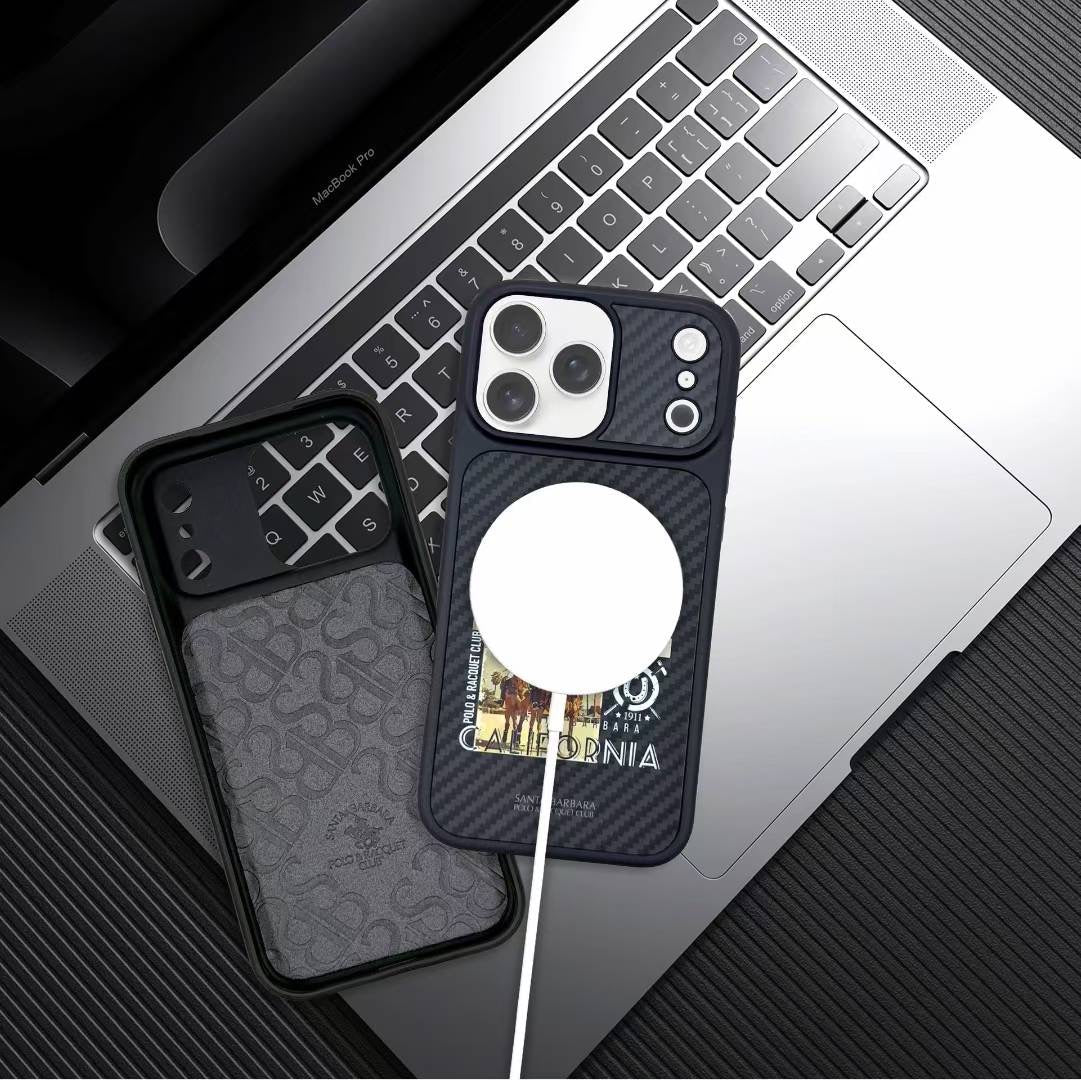 Carbon Fiber Elvis Santa Barbara Case For iPhone 17 Series