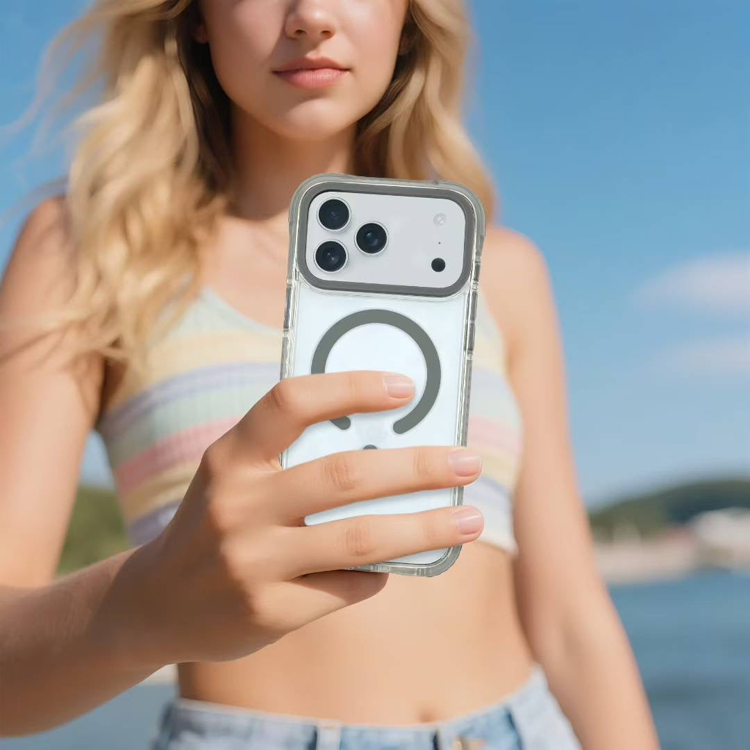 Anti Yellow Transparent Rebecca Santa Barbara Case For iPhone 17 Series