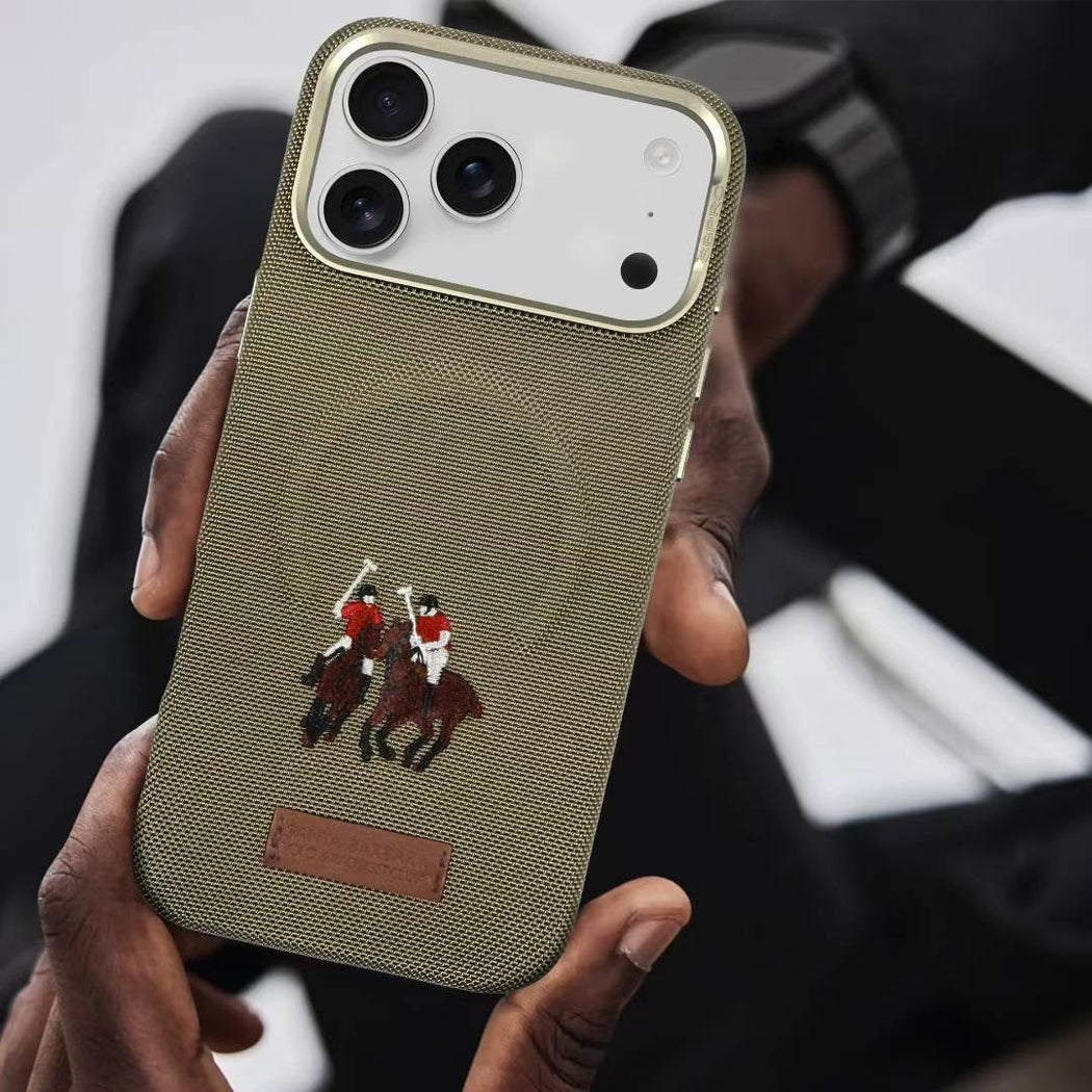 Fabric Emoidery Yolanda Santa Barbara Case For iPhone 17 Series