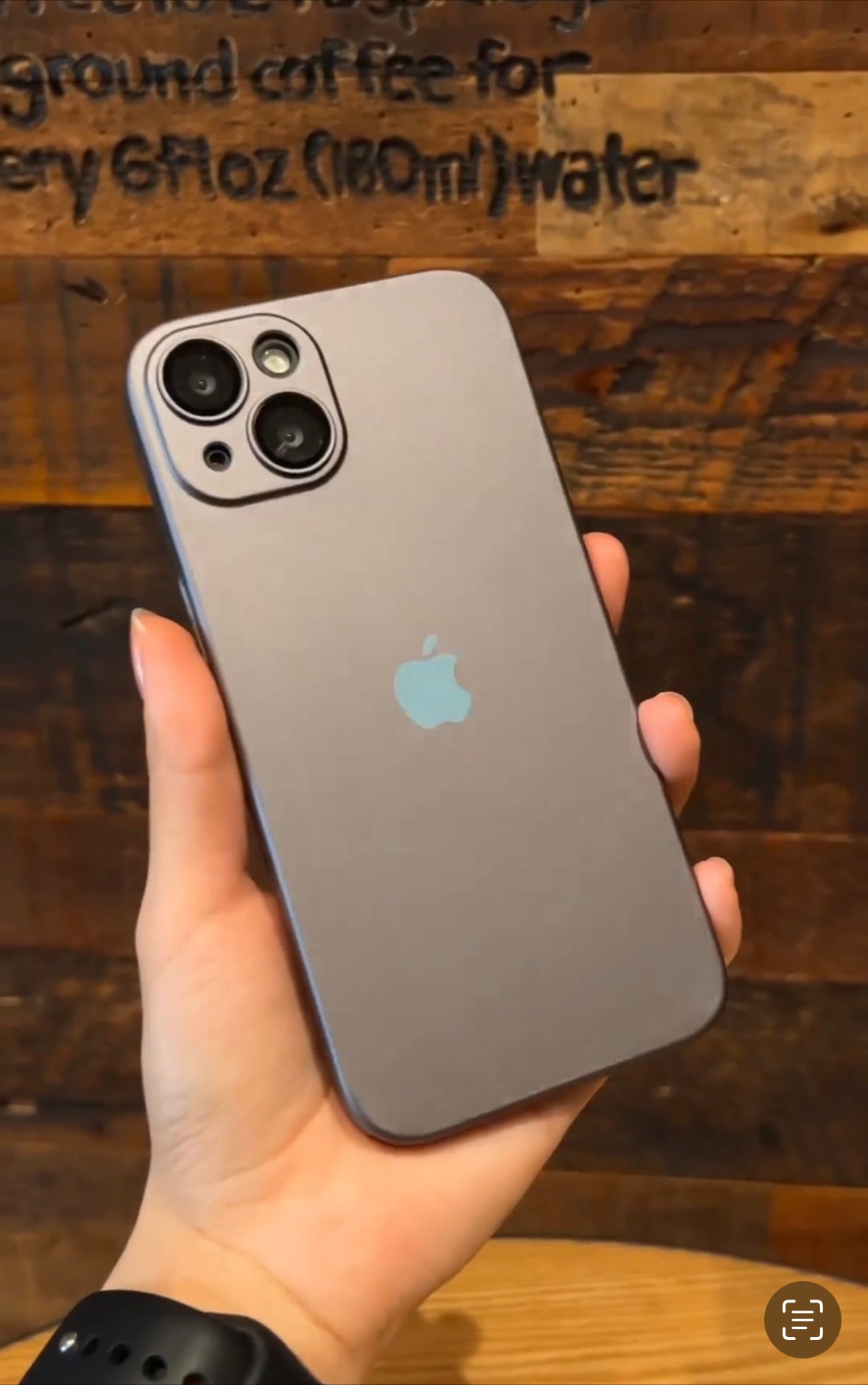 Luxurious Matte Thin Back Case With Shinning Logo For iPhone 14 Plus