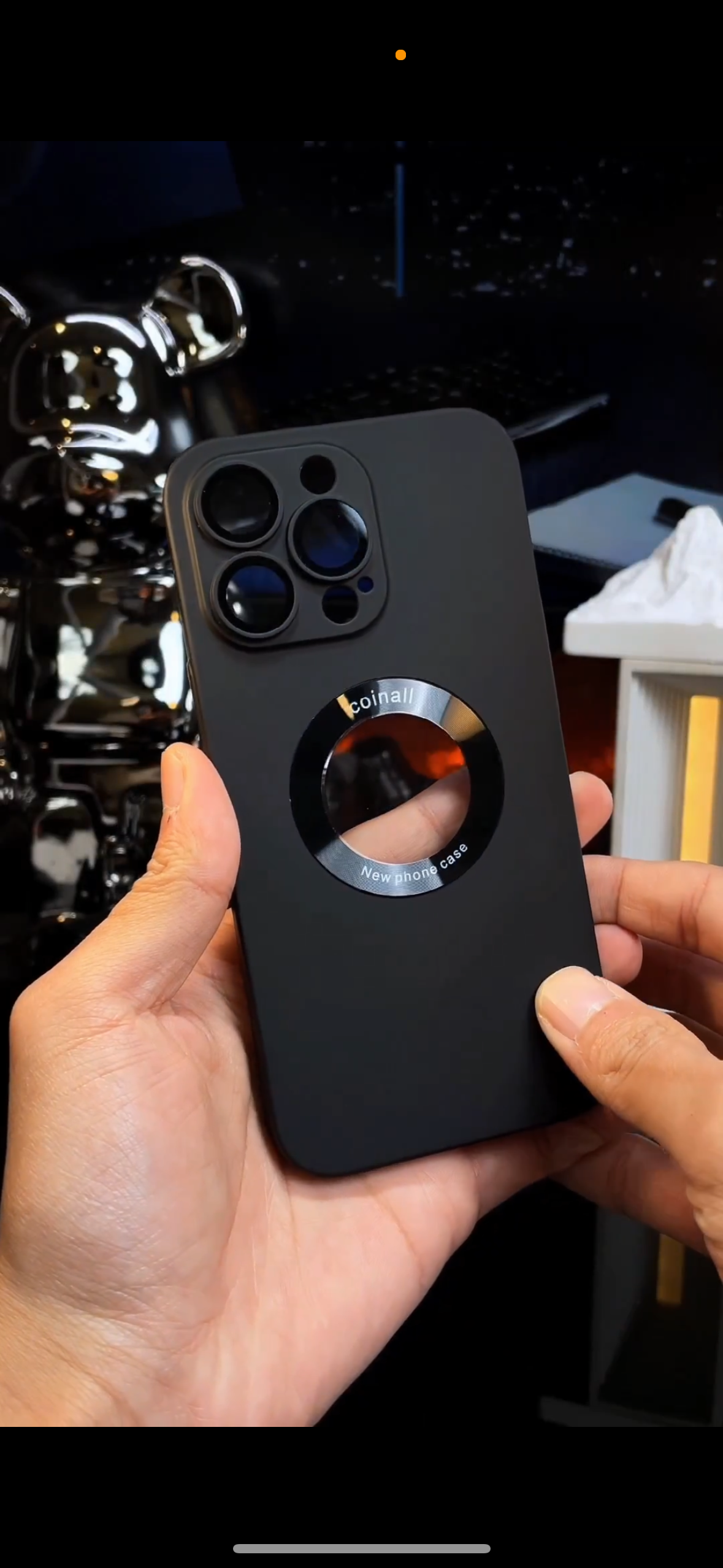 Luxury Matte Polycarbonate Logo Visiblility Case For iPhone