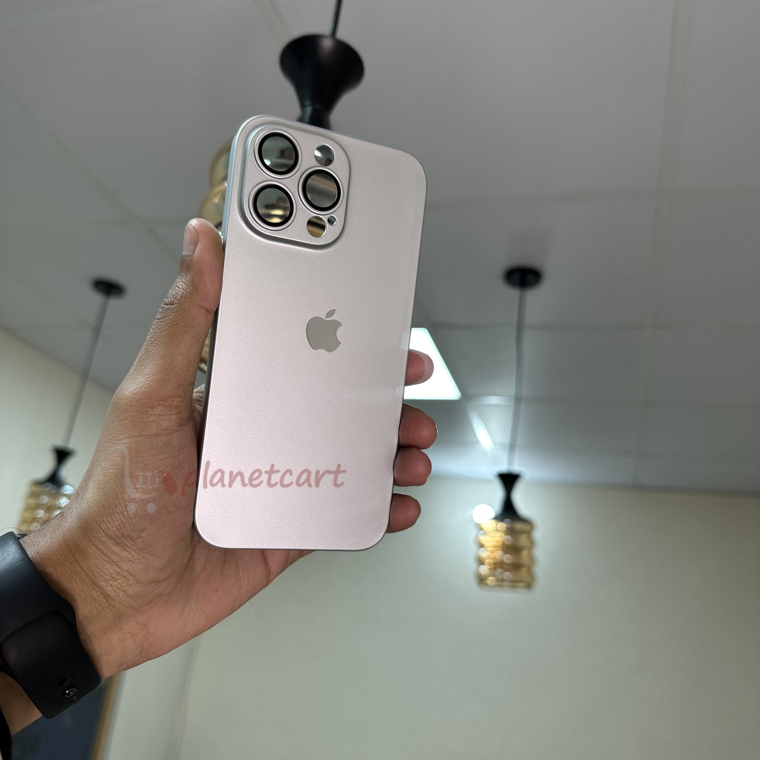 Luxurious Matte Thin Back Case With Shinning Logo For iPhone 16 Series