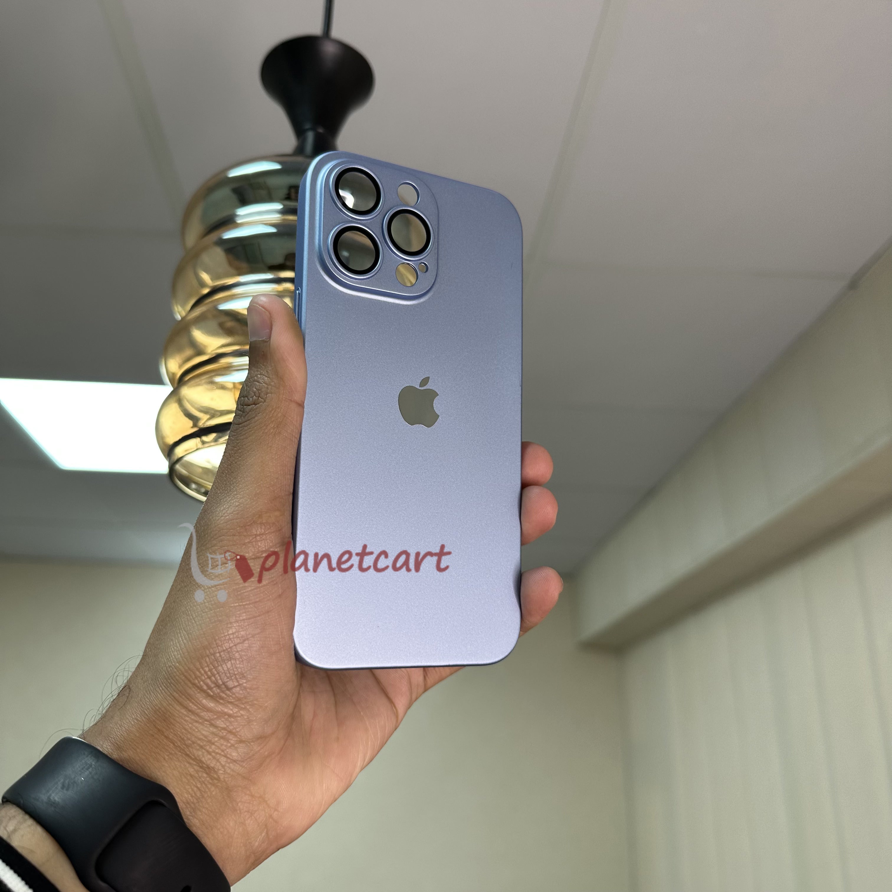 Luxurious Matte Thin Back Case With Shinning Logo For iPhone 13 Pro