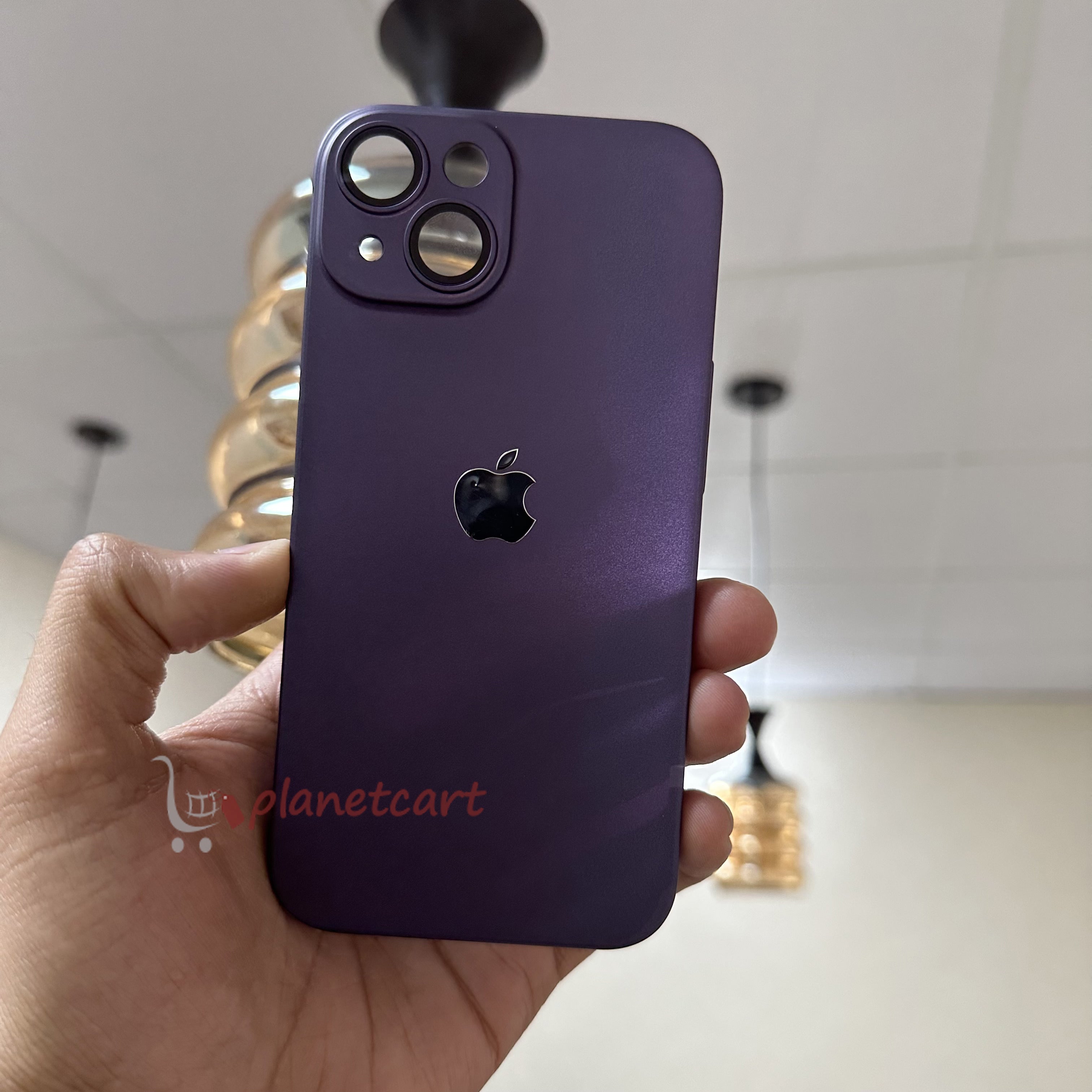 Luxurious Matte Thin Back Case With Shinning Logo For iPhone 13 Pro