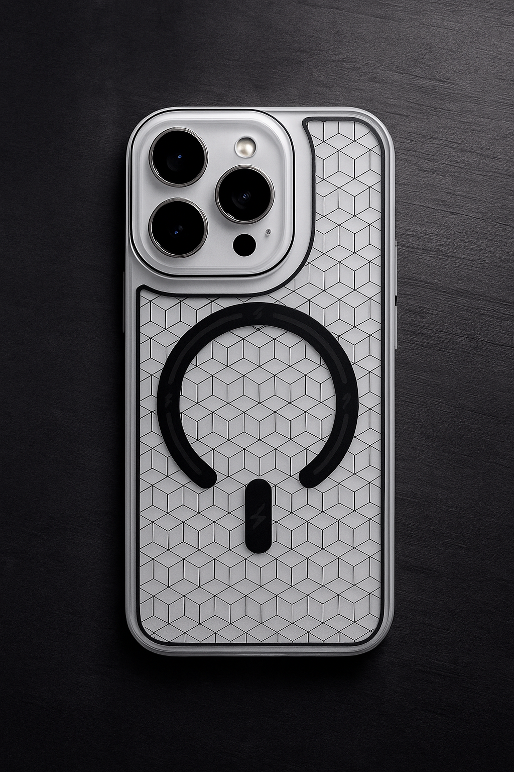 Premium Trans Pattern Magsafe Case For iPhone