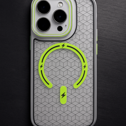 Premium Trans Pattern Magsafe Case For iPhone