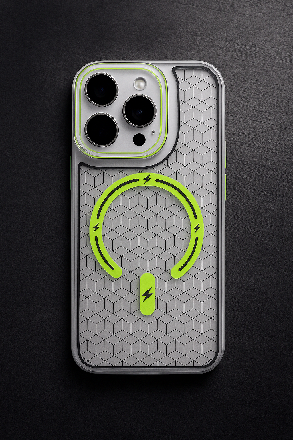 Premium Trans Pattern Magsafe Case For iPhone