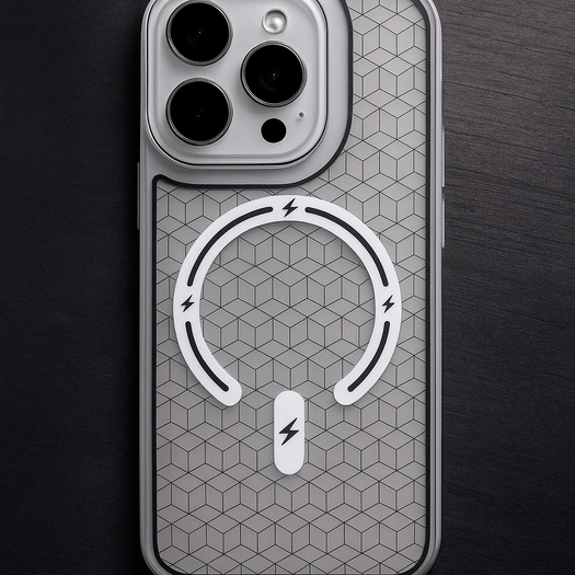 Premium Trans Pattern Magsafe Case For iPhone