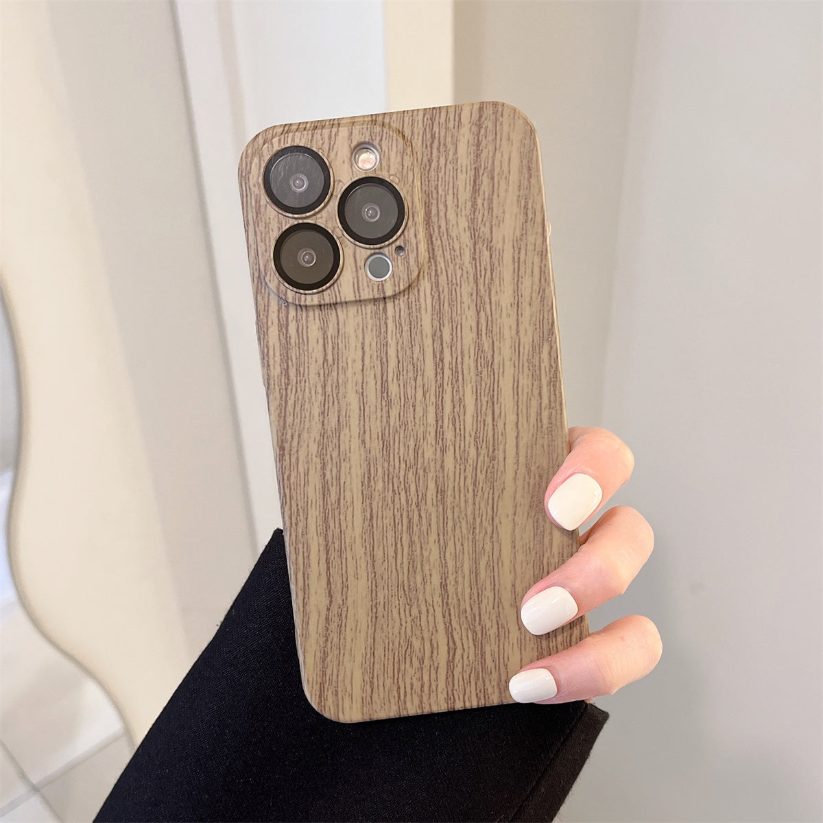 Luxury Ultra-thin Wood Grain Phone Case For iPhone 15 Pro Max