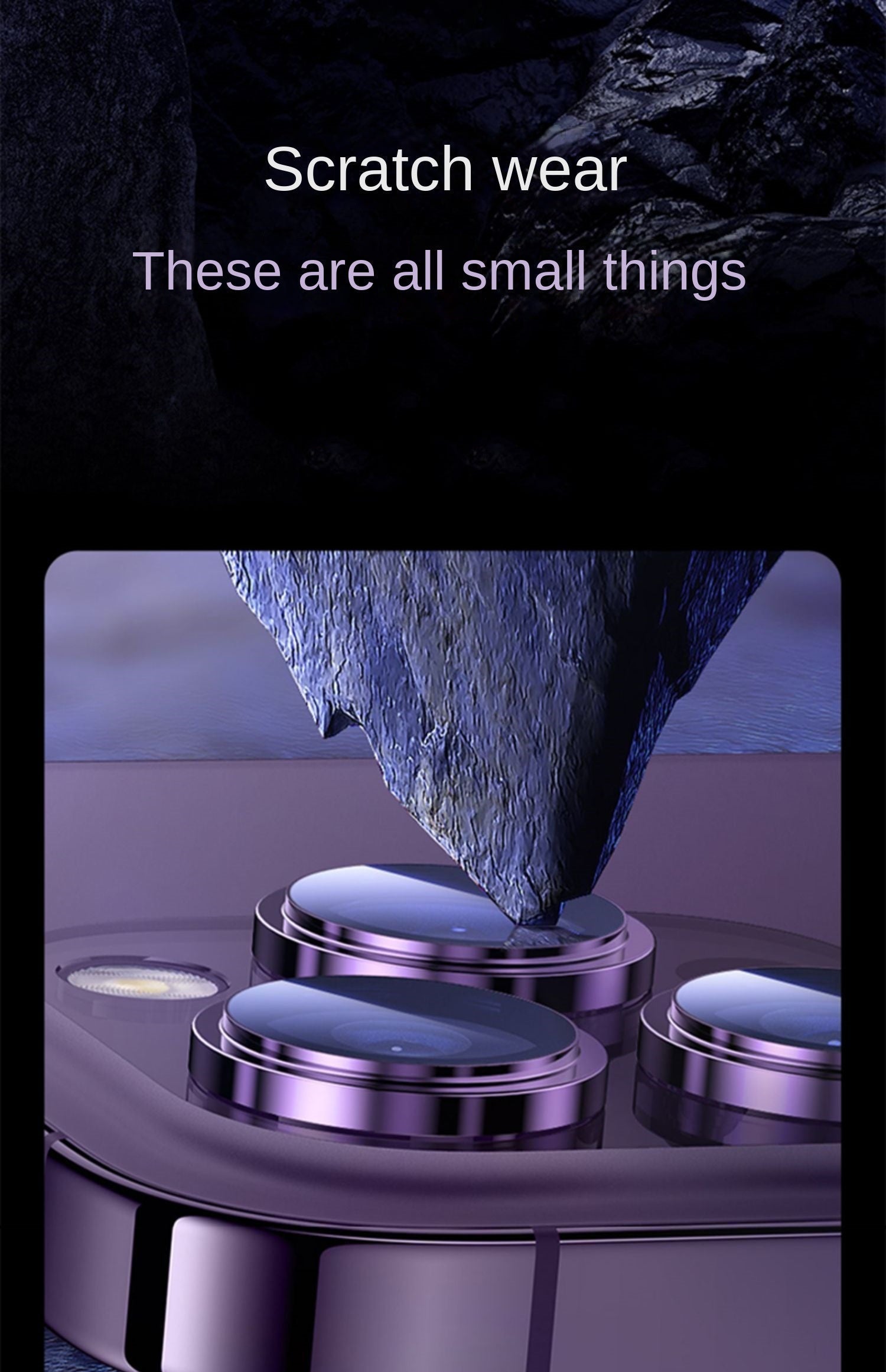 Ring Metal Camera Lens Protector Glass For iPhone 14 Pro