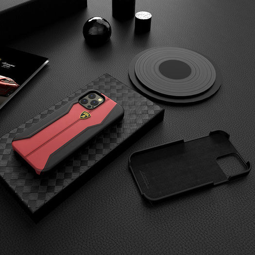 Huracan D1 Genuine Leather Hard Lamborghini Case for Apple iPhone 13 Pro