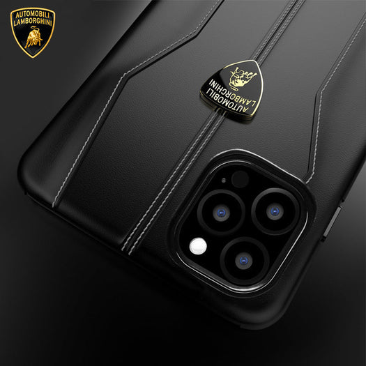 Huracan D1 Genuine Leather Hard Lamborghini Case for Apple iPhone 13 Pro Max
