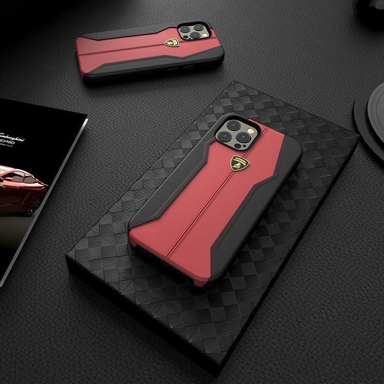Huracan D1 Genuine Leather Lamborghini Case for Apple iPhone 14