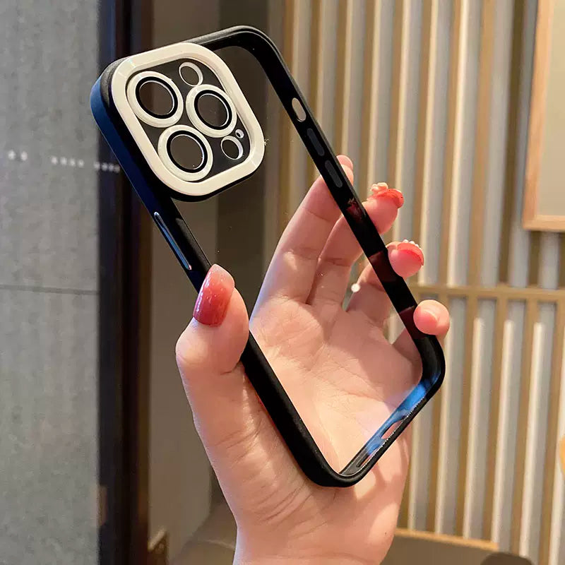 Premium Transparent Armor Bumper Back Case  for iPhone