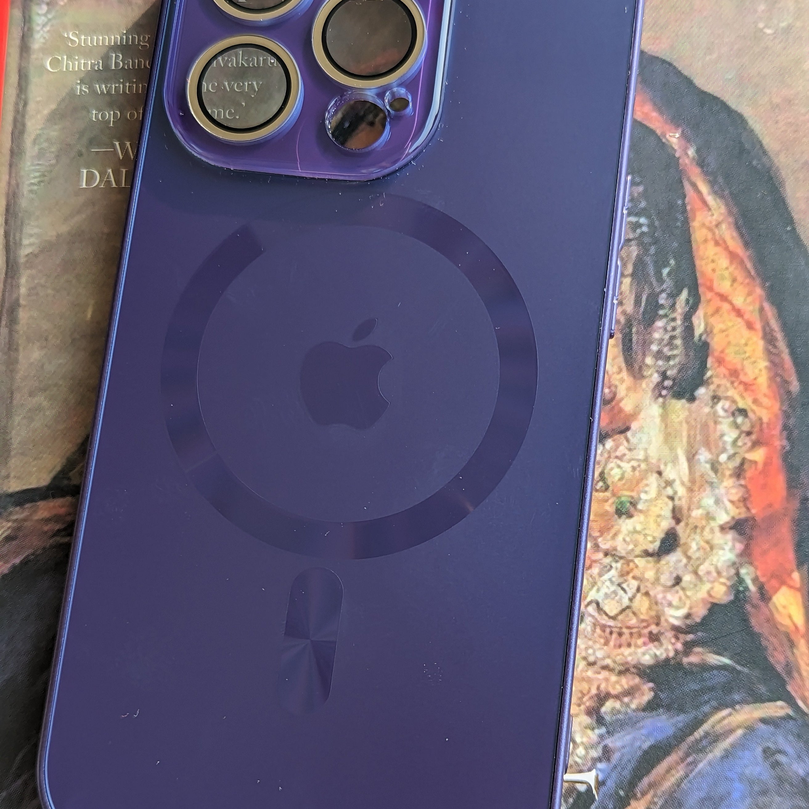 Glossy Ultra Thin Electroplated Camera Lens Protection With Magsafe For iPhone