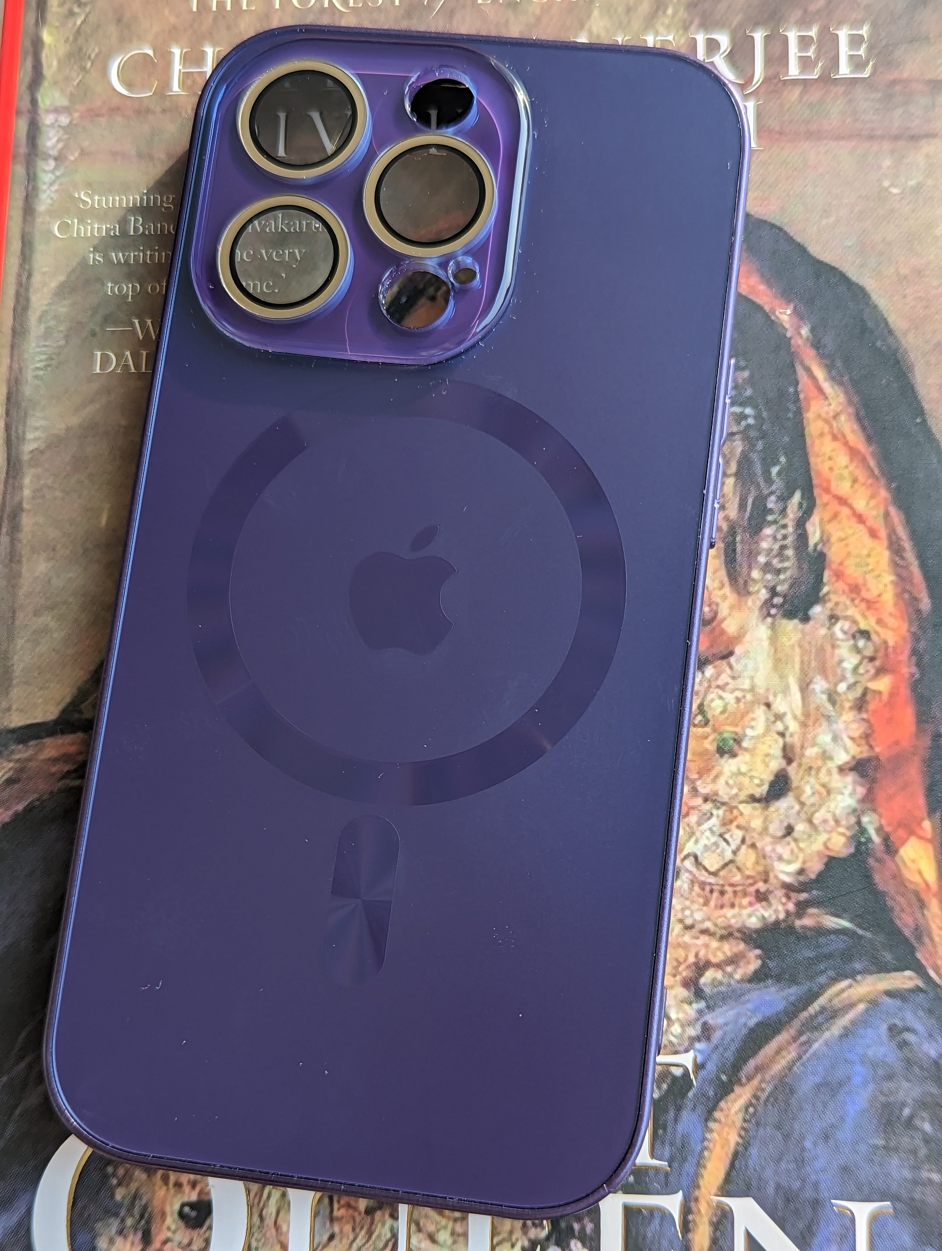 Glossy Electroplated Camera Lens Protection Magsafe Case For iPhone 13