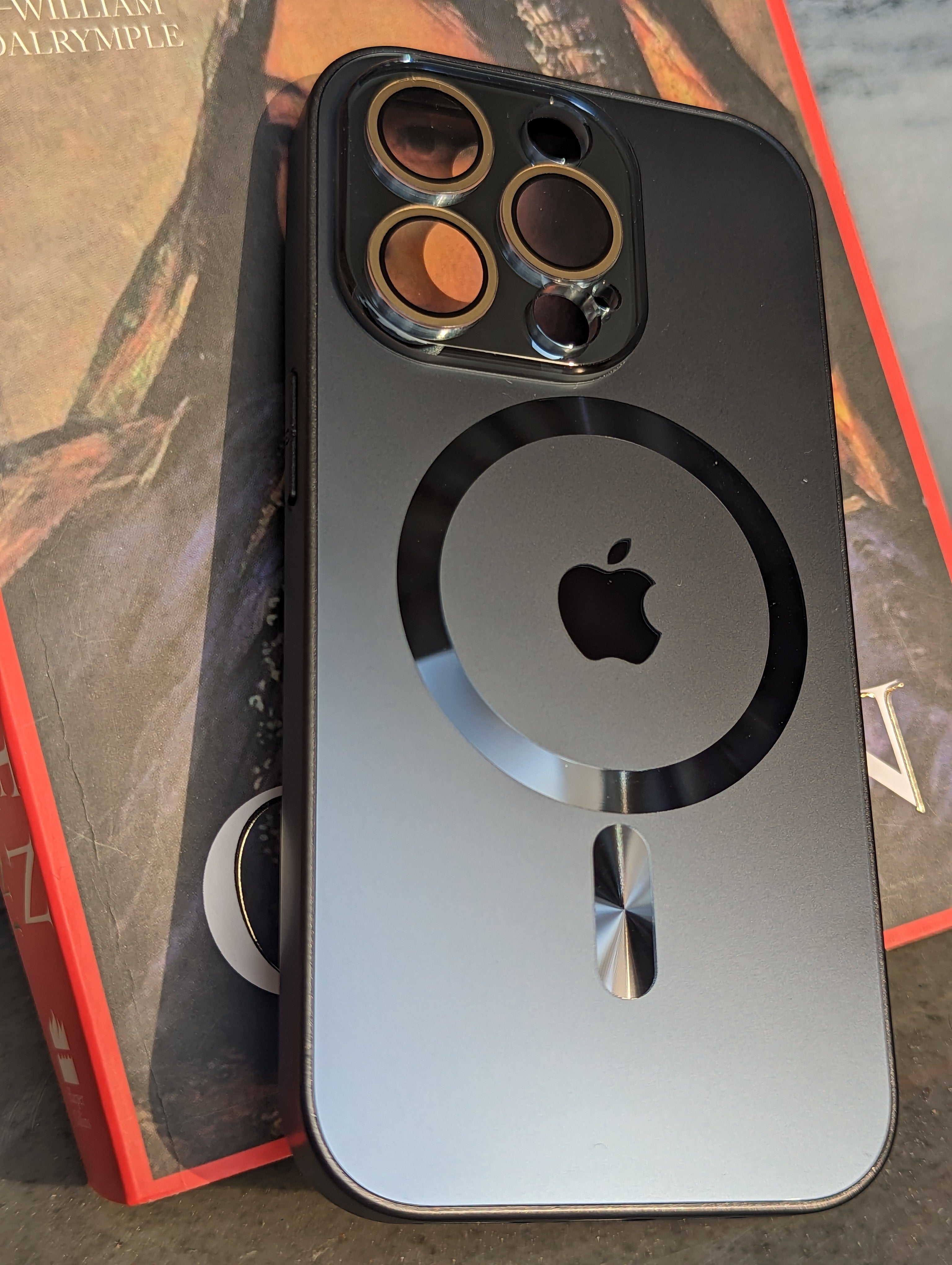 Glossy Electroplated Camera Lens Protection Magsafe Case For iPhone 14 Plus