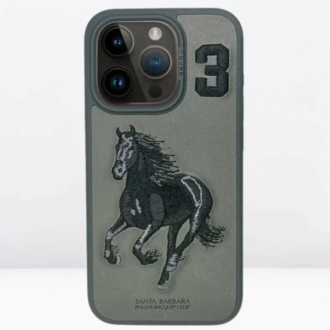 Santa Barbara Classic Boris Series Genuine Leather Case For iPhone 15 Pro